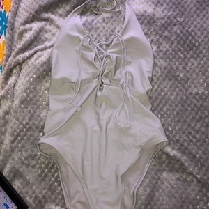 One piece bathing suit